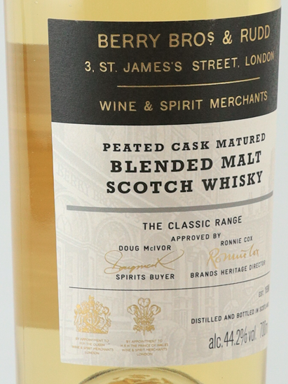 BB&R Classic Peated 44.2% Old Label (2) [Parallel Import]