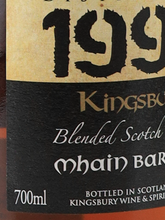 Load image into Gallery viewer, Kingsbury Gold Miltonduff 24 Years 1999
