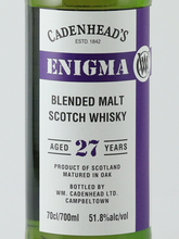 Load image into Gallery viewer, CADENHEAD'S Enigma Blended Malt 27 years 51.8%