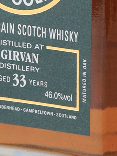 Cadenhead Original Collection Garvian 33 Years