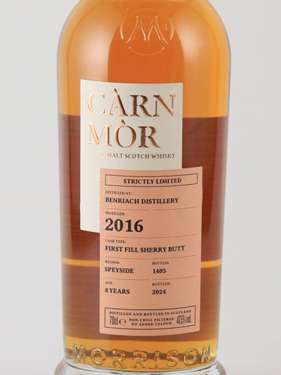 Carn Mor Strictly Limited Benriach 8 Years 2016