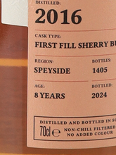 Load image into Gallery viewer, Carn Mor Strictly Limited Benriach 8 Years 2016