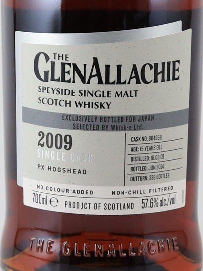 Glenallachie 15 Years 2009 PX Sherry Hogshead #804968