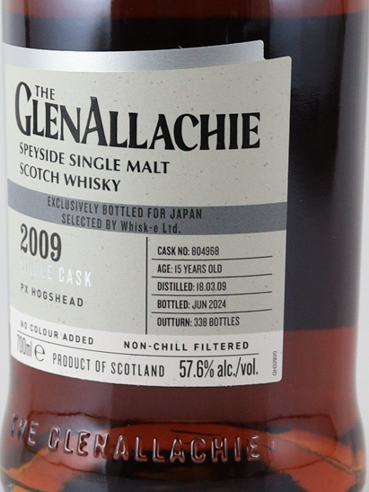 Glenallachie 15 Years 2009 PX Sherry Hogshead #804968