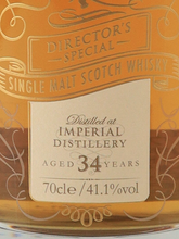 Load image into Gallery viewer, The Single Malts of Scotland Director's Special Imperial 34 Years