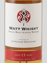 Load image into Gallery viewer, Watt Whisky Speyside Malt 15 Years 2009