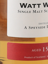Load image into Gallery viewer, Watt Whisky Speyside Malt 15 Years 2009