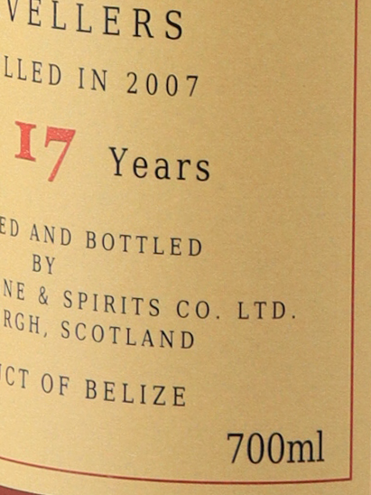 Kingsbury Authentic Belize Rum 17 Years 2007