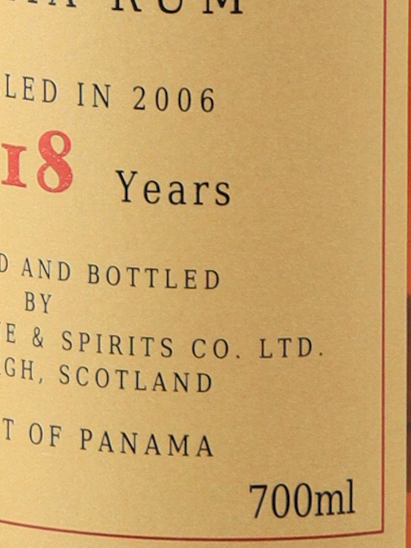 Kingsbury Authentic Panama 18 Years 2006