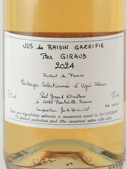 Paul Giraud Sparkling Grape Juice 2024