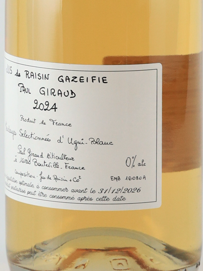 Paul Giraud Sparkling Grape Juice 2024