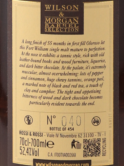Wilson & Morgan Ben Nevis 25 Years 1998