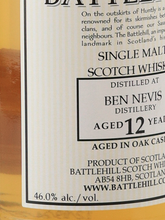 Load image into Gallery viewer, Battlehill Ben Nevis 12 Years 2012