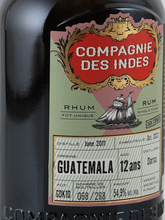 Load image into Gallery viewer, Compagnie des Indes Guatemala 12 Years 2011