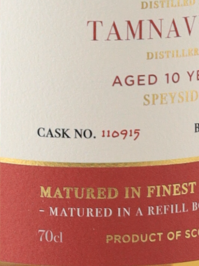 Dram mor Tamnavulin 10 Years 2013