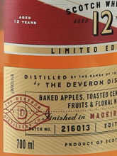 Load image into Gallery viewer, The Deveron 12 Years Madeira Cask