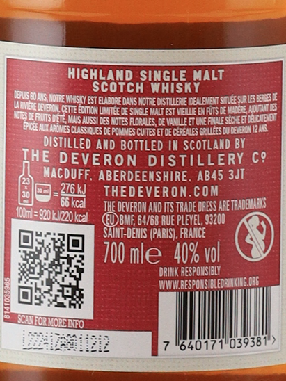 The Deveron 12 Years Madeira Cask