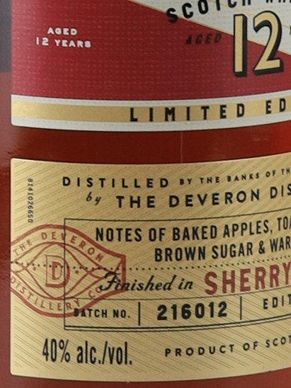 The Deveron 12 Years Sherry Cask