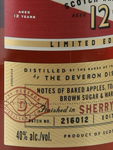 Load image into Gallery viewer, The Deveron 12 Years Sherry Cask