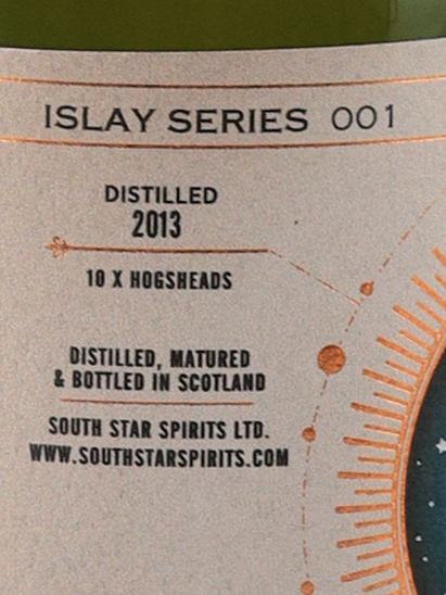 Southstar Islay 8 Year Old 2013