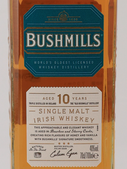 Bushmills Single Malt 10 Year Old 700ml