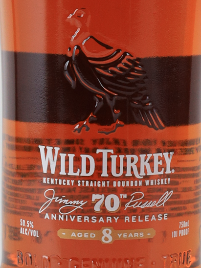 Wild Turkey 8 Year Old Jimmy Russell 70th Anniversary Bottle