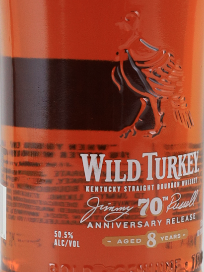 Wild Turkey 8 Year Old Jimmy Russell 70th Anniversary Bottle