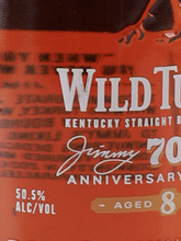 Load image into Gallery viewer, Wild Turkey 8 Year Old Jimmy Russell 70th Anniversary Bottle