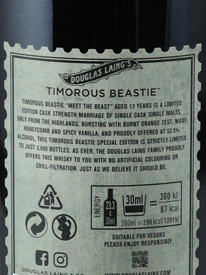 Timorous Beastie 13 Year Old Meet the Beast Edition
