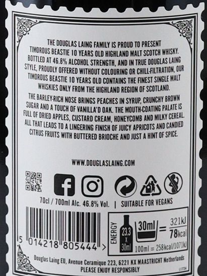 Timorous Beastie 10 Year Old Small Batch