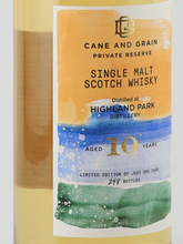 Load image into Gallery viewer, Cane &amp; Grain Highland Park 10 Year Old 2013