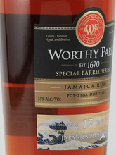 Load image into Gallery viewer, Worthy Park Single Barrel 17 Year Old 2006 Japan Exclusive