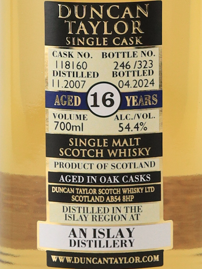 Duncan Taylor Single Cask An Islay 16 Year Old 2007