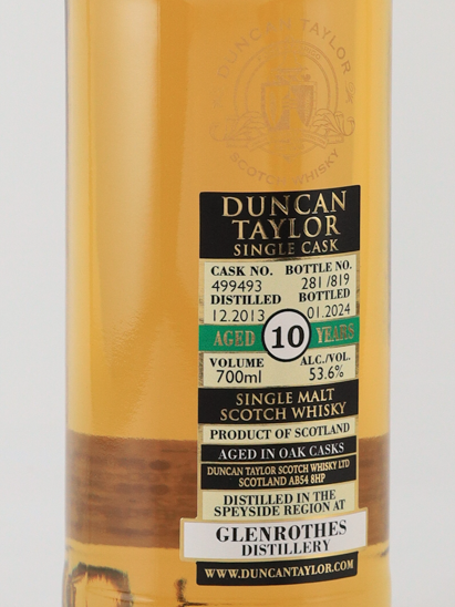Duncan Taylor Single Cask Glenlossie 10 Year Old 2013