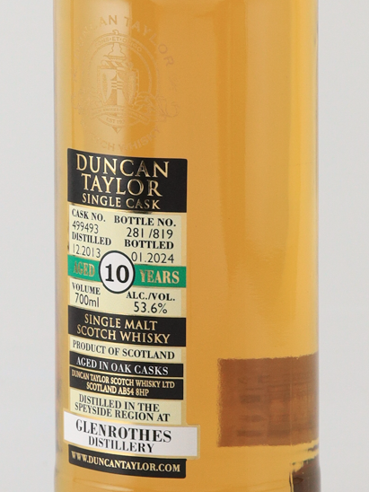 Duncan Taylor Single Cask Glenlossie 10 Year Old 2013