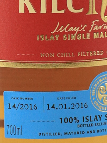 Kilchoman 100% Islay 8 Year Old 2016