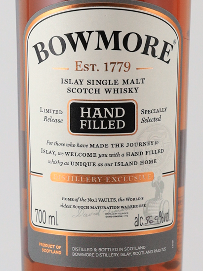 Bowmore 2005 Hand Filled