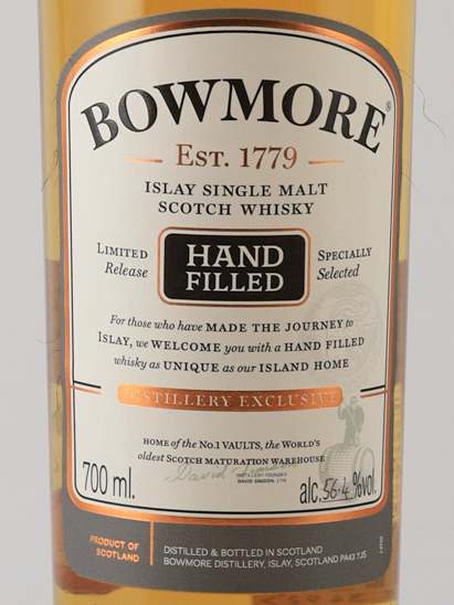 Bowmore 2007 Hand Filled