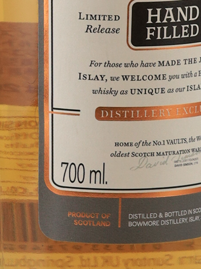 Bowmore 2007 Hand Filled