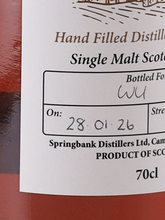 Load image into Gallery viewer, Longrow Hand Filled 2026-01-28 Bottled 58.2%