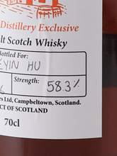 Load image into Gallery viewer, Springbank hand filled 58.3% (defective label)