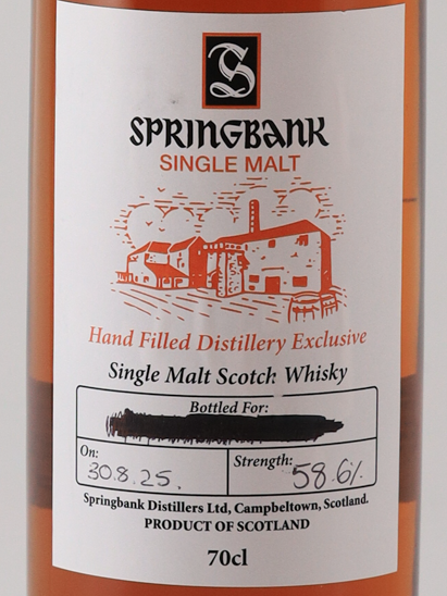 Springbank Hand Filled