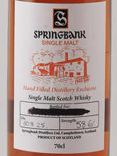 Load image into Gallery viewer, Springbank Hand Filled