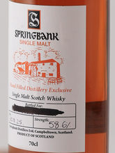 Load image into Gallery viewer, Springbank Hand Filled