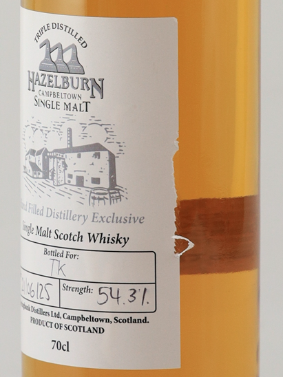 Hazelburn Hand Filled