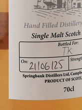 Load image into Gallery viewer, Hazelburn Hand Filled