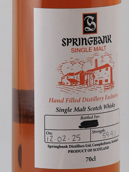Springbank Hand Filled