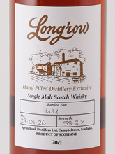 Load image into Gallery viewer, Longrow Hand Filled 2026-01-29 Bottled 58.2%