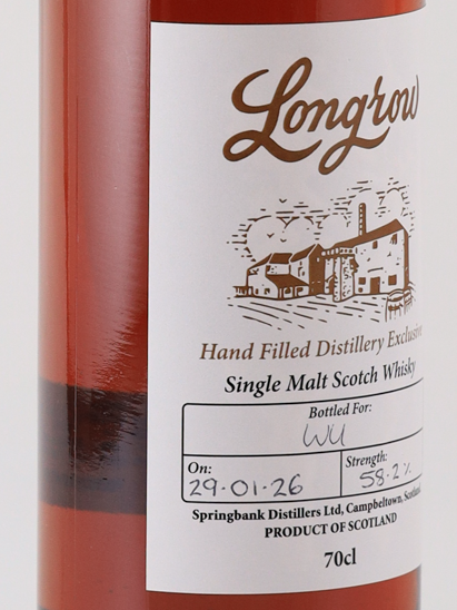 Longrow Hand Filled 2026-01-29 Bottled 58.2%