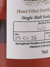 Load image into Gallery viewer, Longrow Hand Filled 2026-01-29 Bottled 58.2%